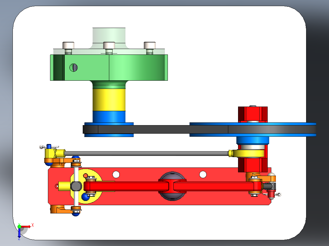 蒸汽机steam-engine-model-5832-模型格式为 sw俯视图
