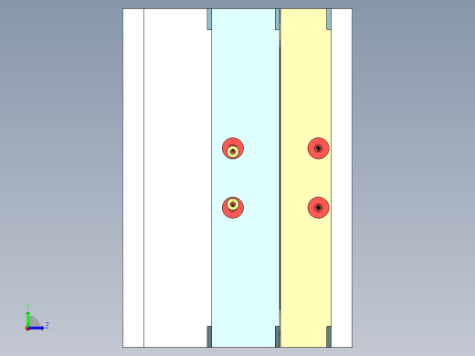 塑胶垫片（一出八穴）左视缩略图