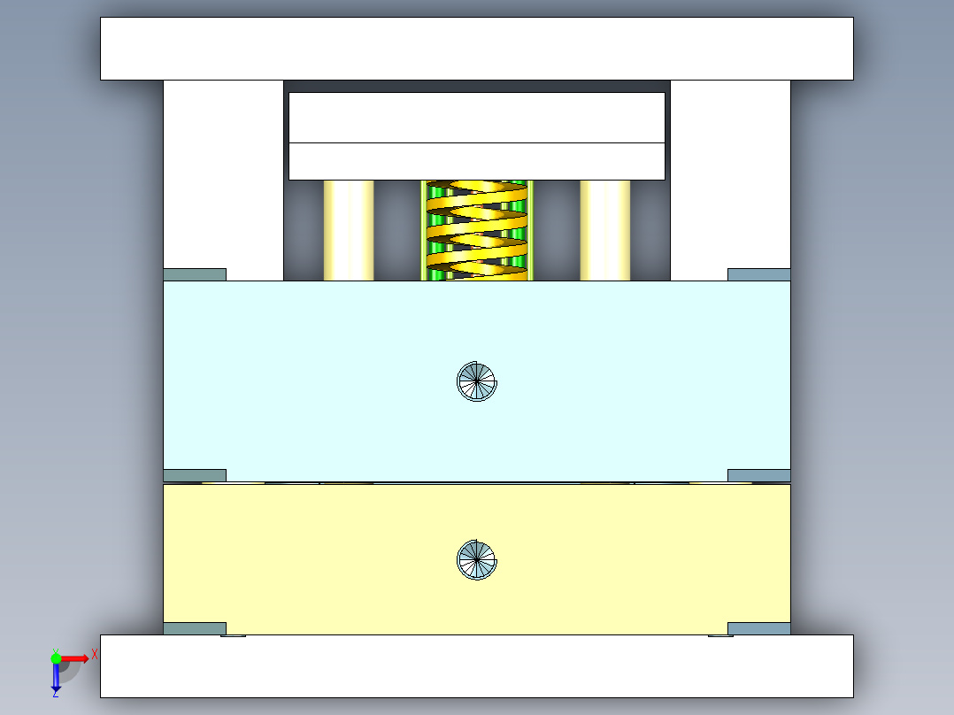 塑胶垫片（一出八穴）俯视图