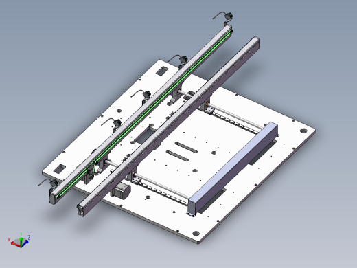1.388米双带宽度可调输送机构