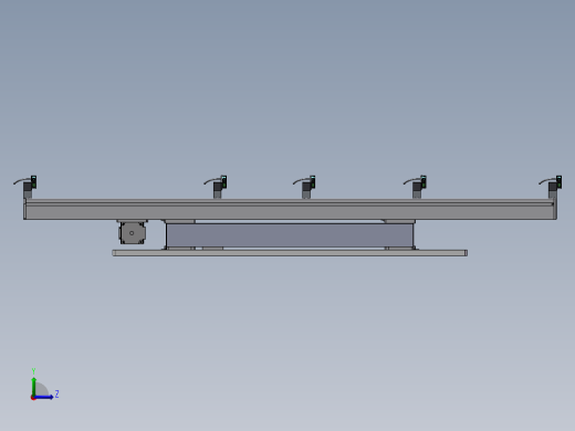 1.388米双带宽度可调输送机构左视缩略图
