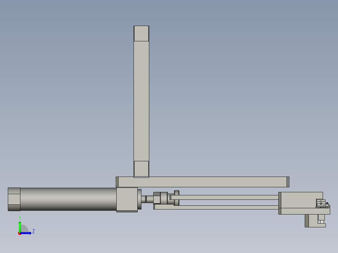 胶柱检测导向槽左视图