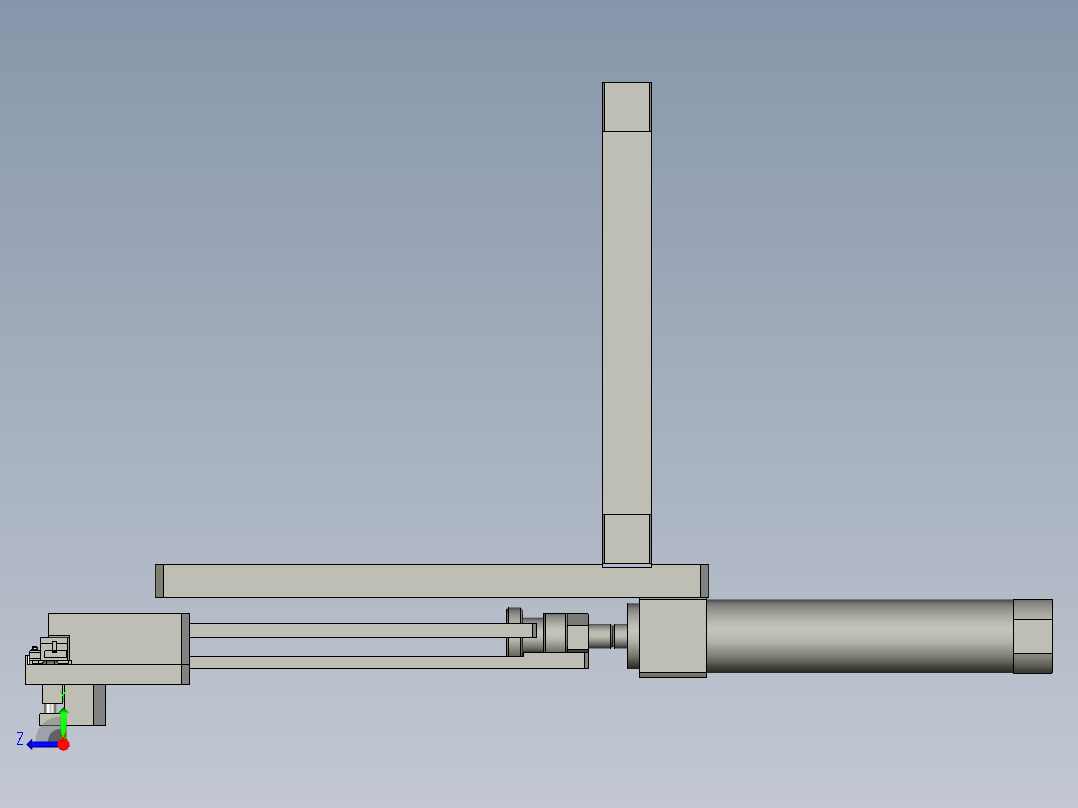 胶柱检测导向槽右视图