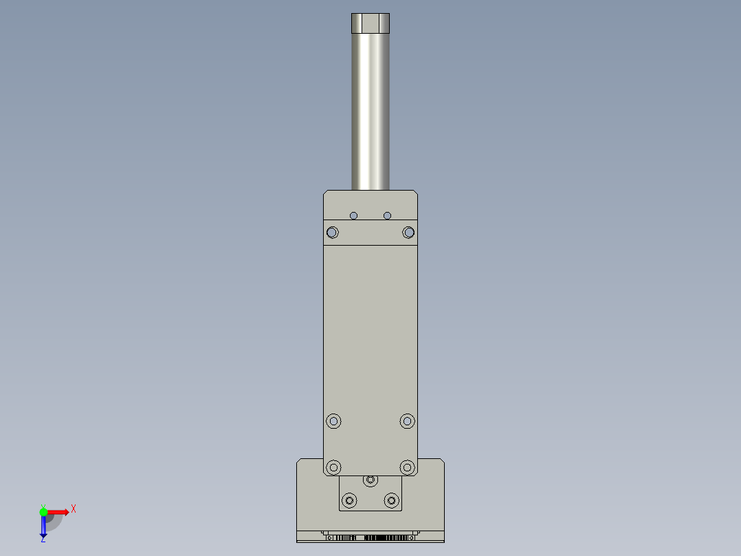 胶柱检测导向槽俯视图