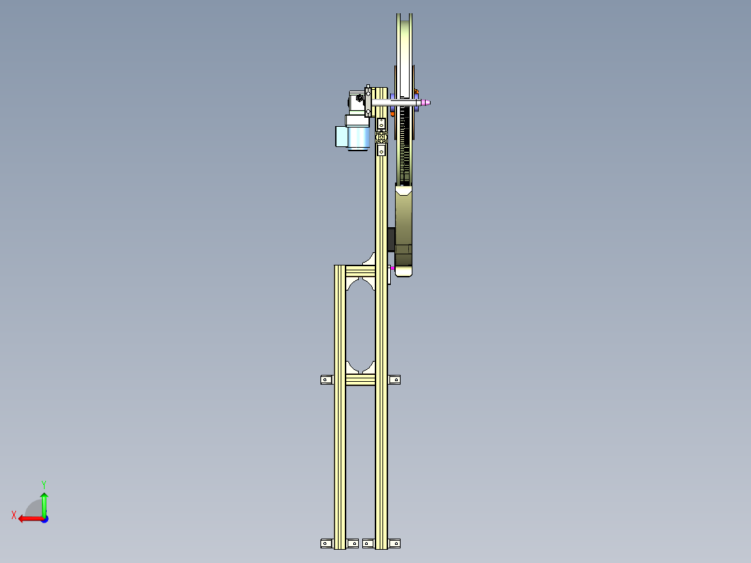 端子料架后视图
