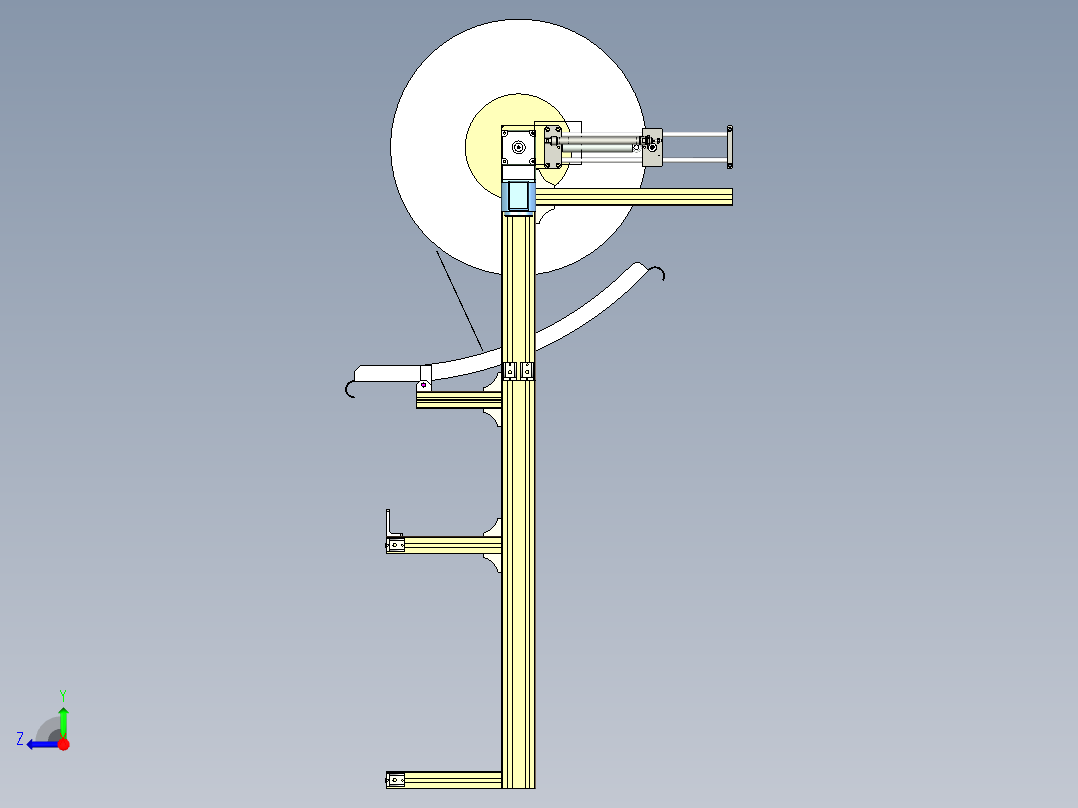 端子料架右视图