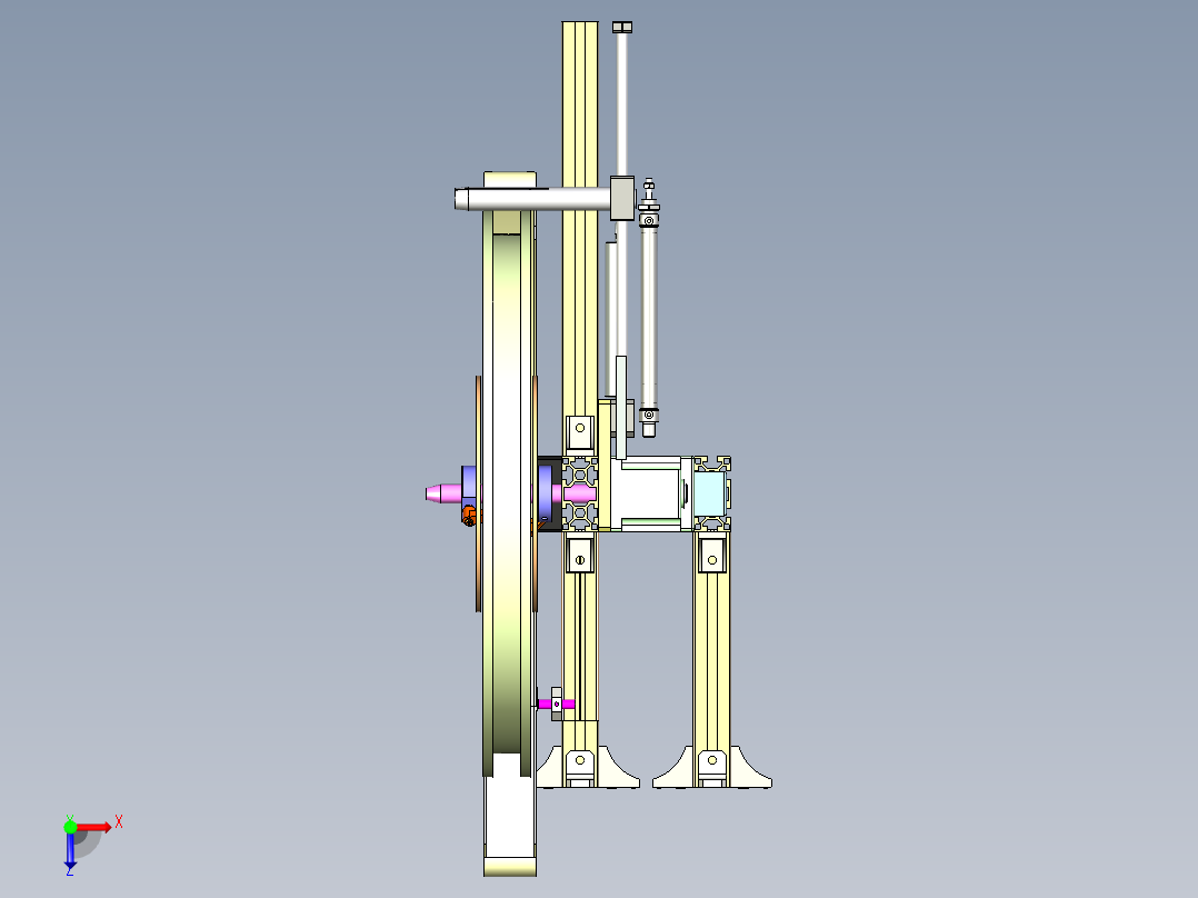 端子料架俯视图
