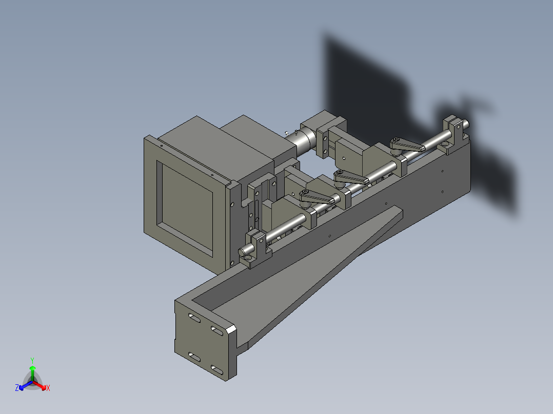 LXYC-BOSS0400外圆拍照机构正等轴测图