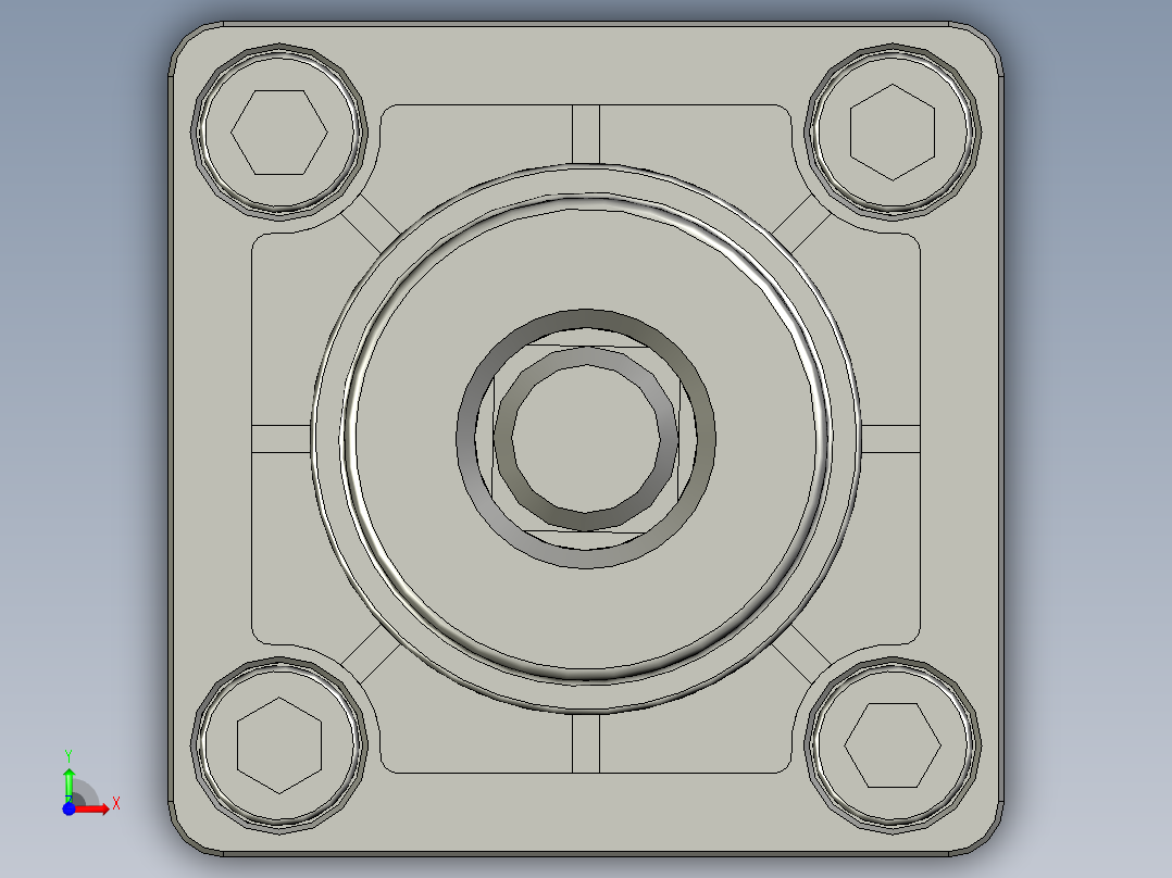 SC标准气缸系列SC-32X80-S前视图