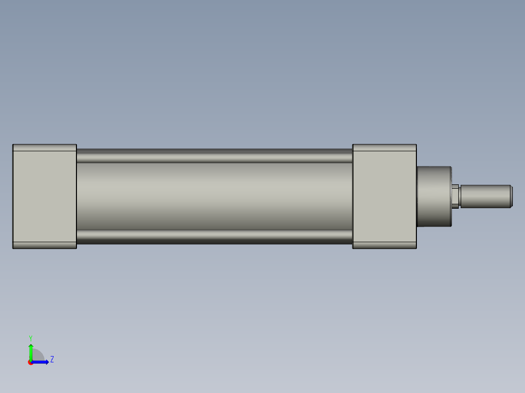 SC标准气缸系列SC-32X80-S左视图