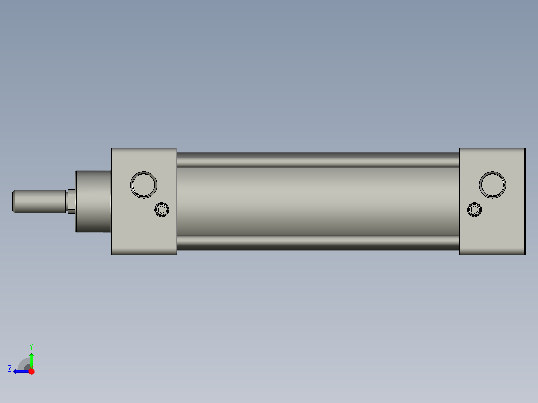 SC标准气缸系列SC-32X80-S右视图