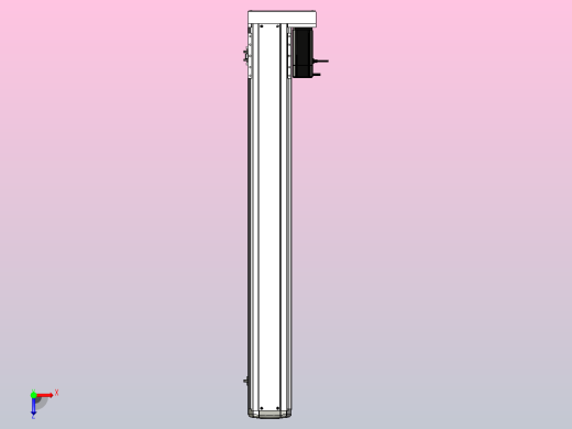 ETH14-1000-BR-400W+煞車直线模组俯视缩略图