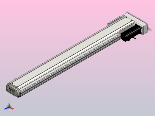 ETH14-1000-BR-400W+煞車直线模组正等轴测缩略图