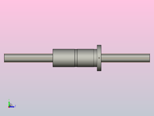 CMFZD5016-5滚珠丝杆3D模型左视缩略图