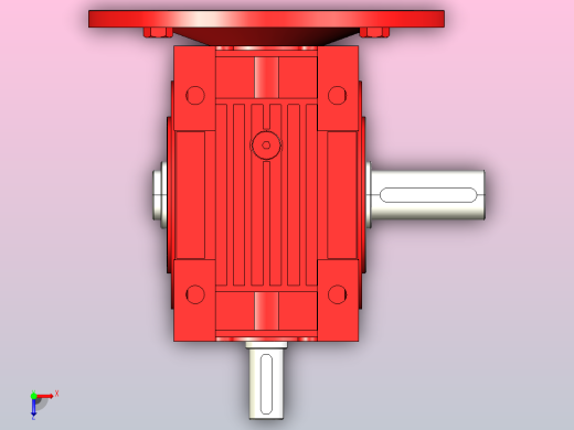 NMRV090蜗轮蜗杆减速机[RV90-E-7.5-DZ1]俯视缩略图