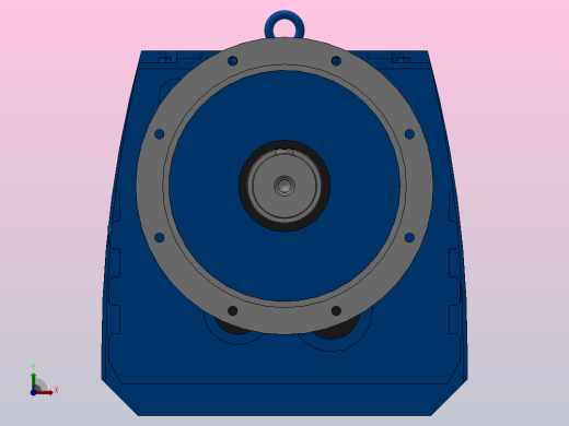 RF167R97法兰轴伸式组合型斜齿轮减速机RF167R97-Y11-4P-160M-M1-0°-Φ550前视缩略图