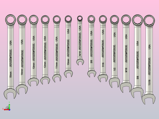 13件套组合扳手后视缩略图
