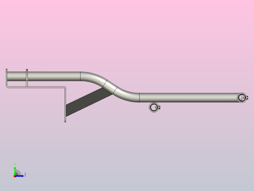 平屋顶栏杆部分左视缩略图