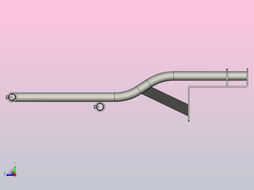 平屋顶栏杆部分右视缩略图
