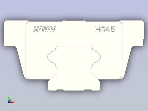 上银导轨 HGW45HC前视缩略图