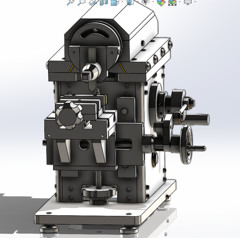 金属加工牛头刨床3D图纸 Solidworks设计
