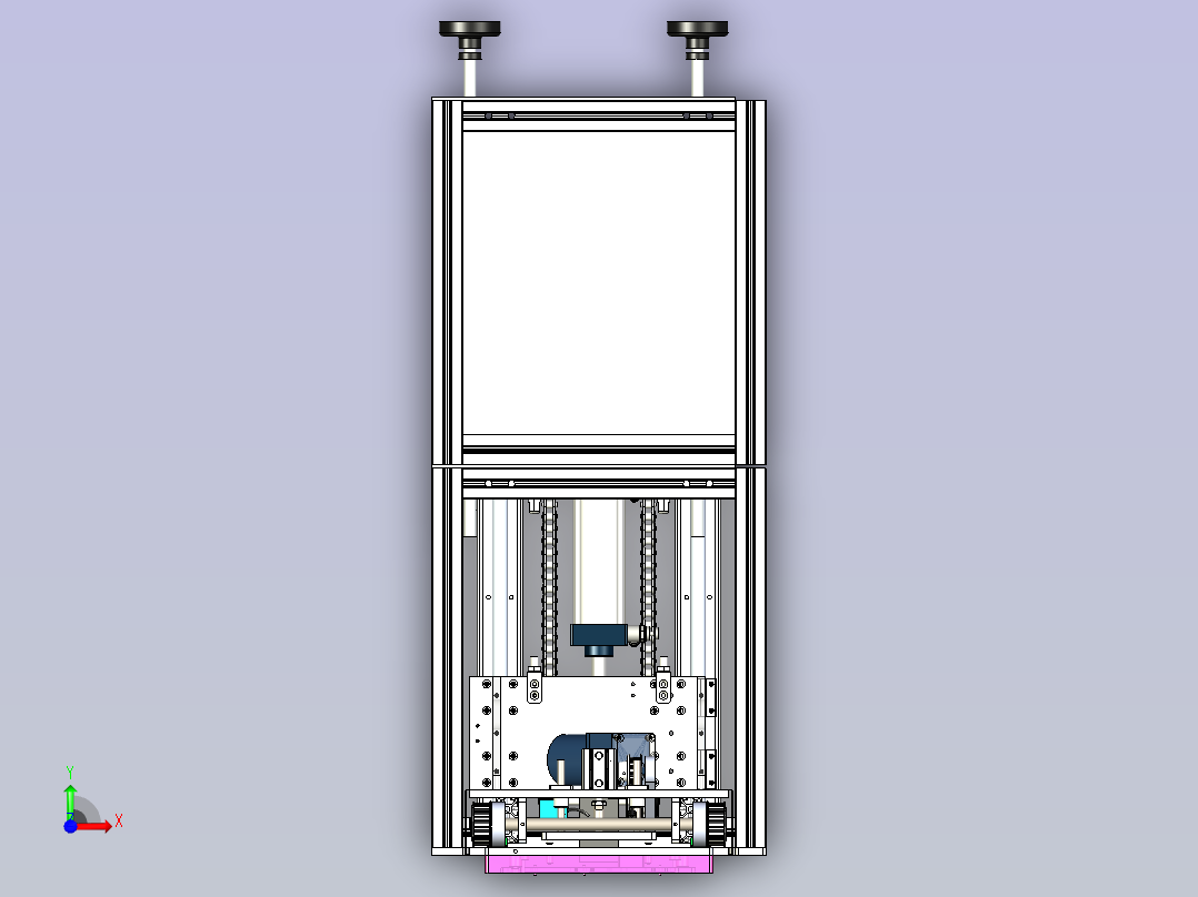 载具升降机前视图