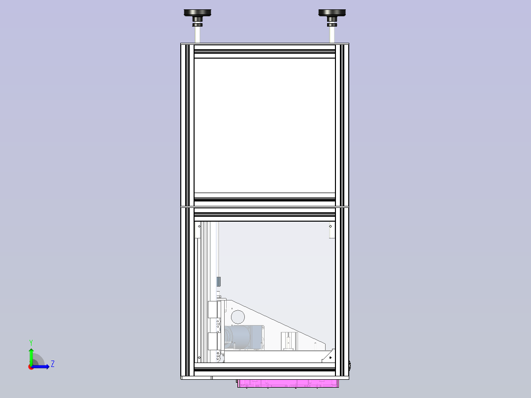 载具升降机左视图