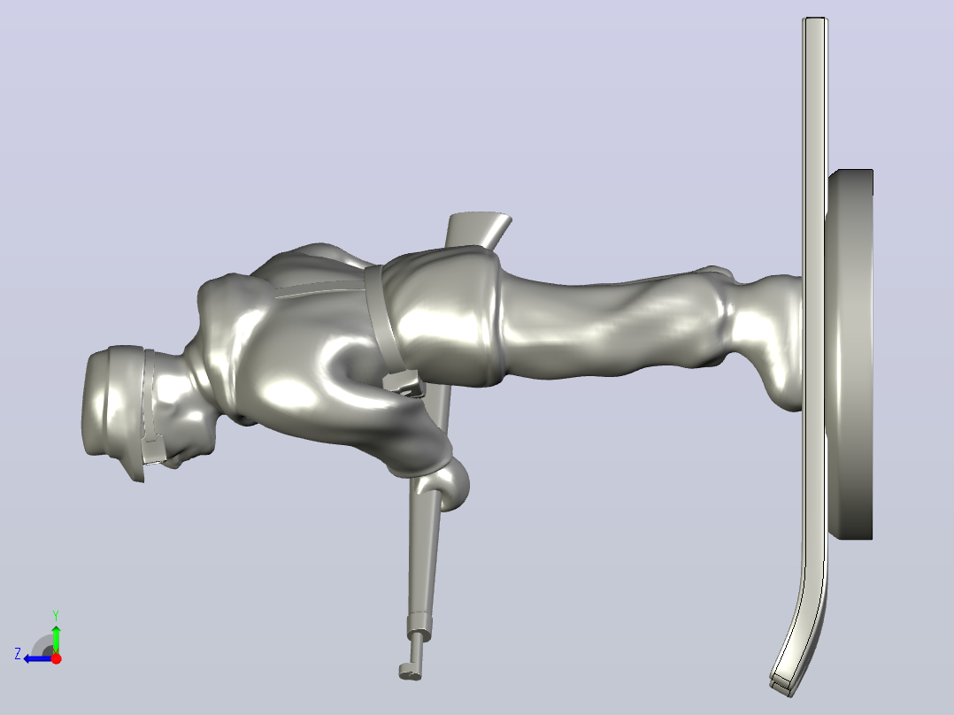 第二次世界大战滑雪士兵V1右视图