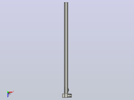 皮带直线轴半封闭可选导轨TPA-HNB-65S-90-L1400-LP-C-P10-N3俯视缩略图
