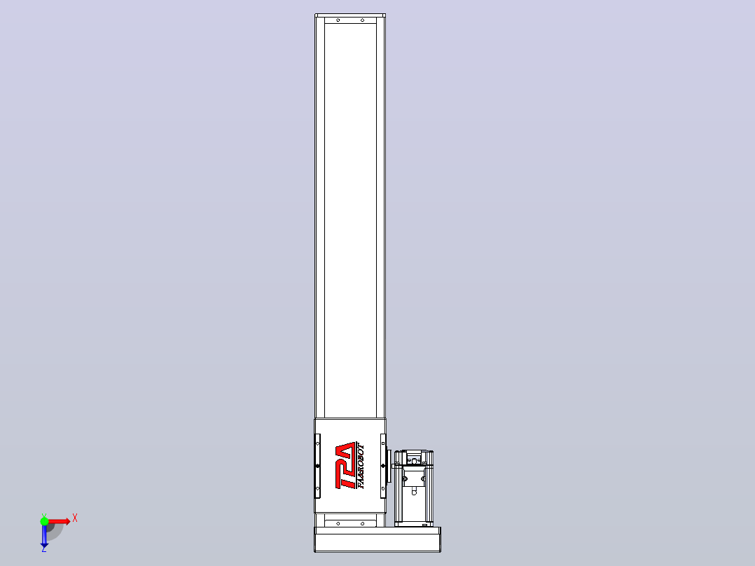 滚珠丝杠直线轴带导轨全封闭TPA-HCR-110D-1610C-L600-MR-C-P40-N3俯视图