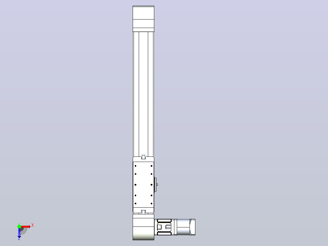带式直线轴半闭式TPA-ONB-80-170-L450-DR-J60-N3俯视图