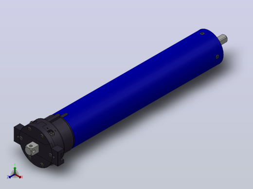 SM45S标准型管状电机[SM45S-20-15]正等轴测缩略图