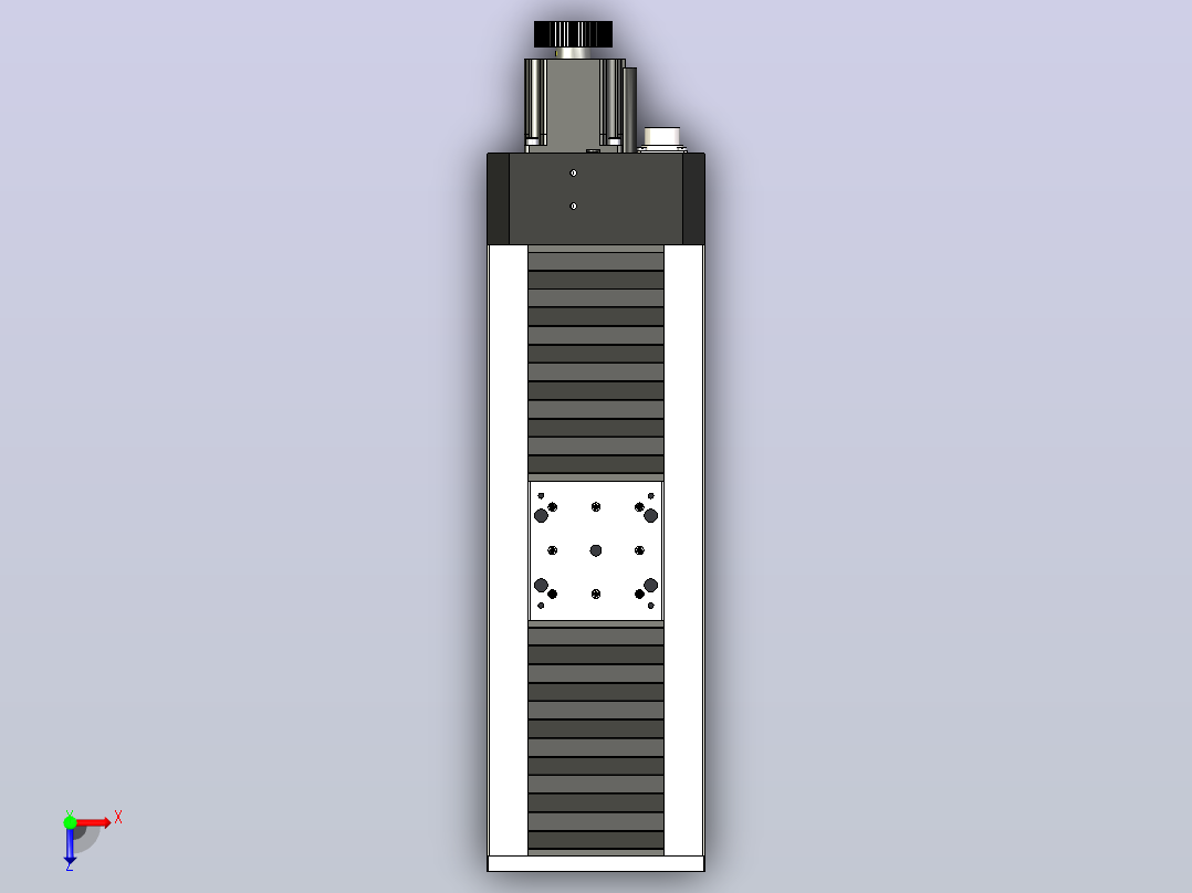 电动线性致动器Axmo TMF3-200俯视图