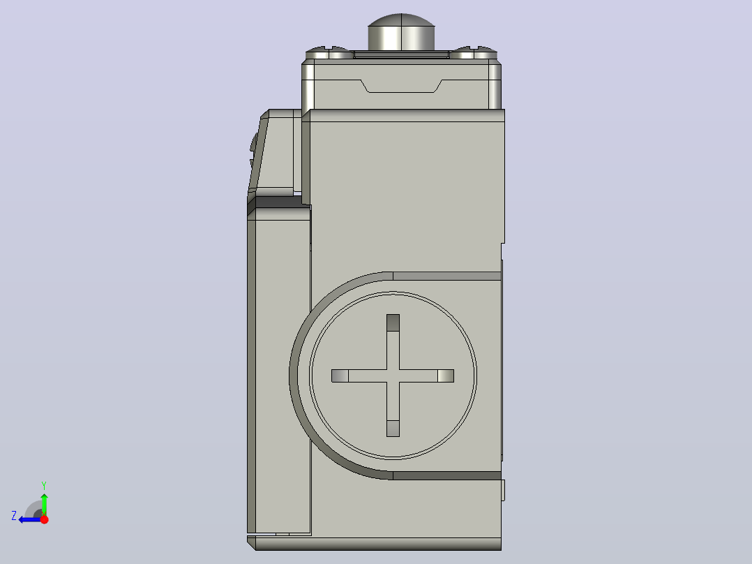 NKX3-11_KM1行程开关三维模型202011右视图
