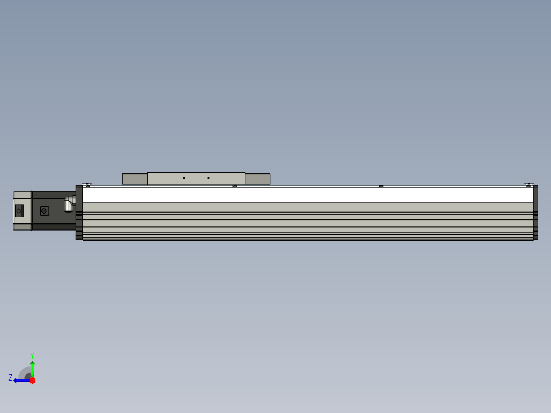 500毫米行程的线性运动和中央电机XNTD22-BM-500右视图