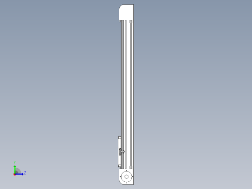 带式直线轴半闭式TPA-ONB-120-256-L950-DL-J90-N3左视缩略图