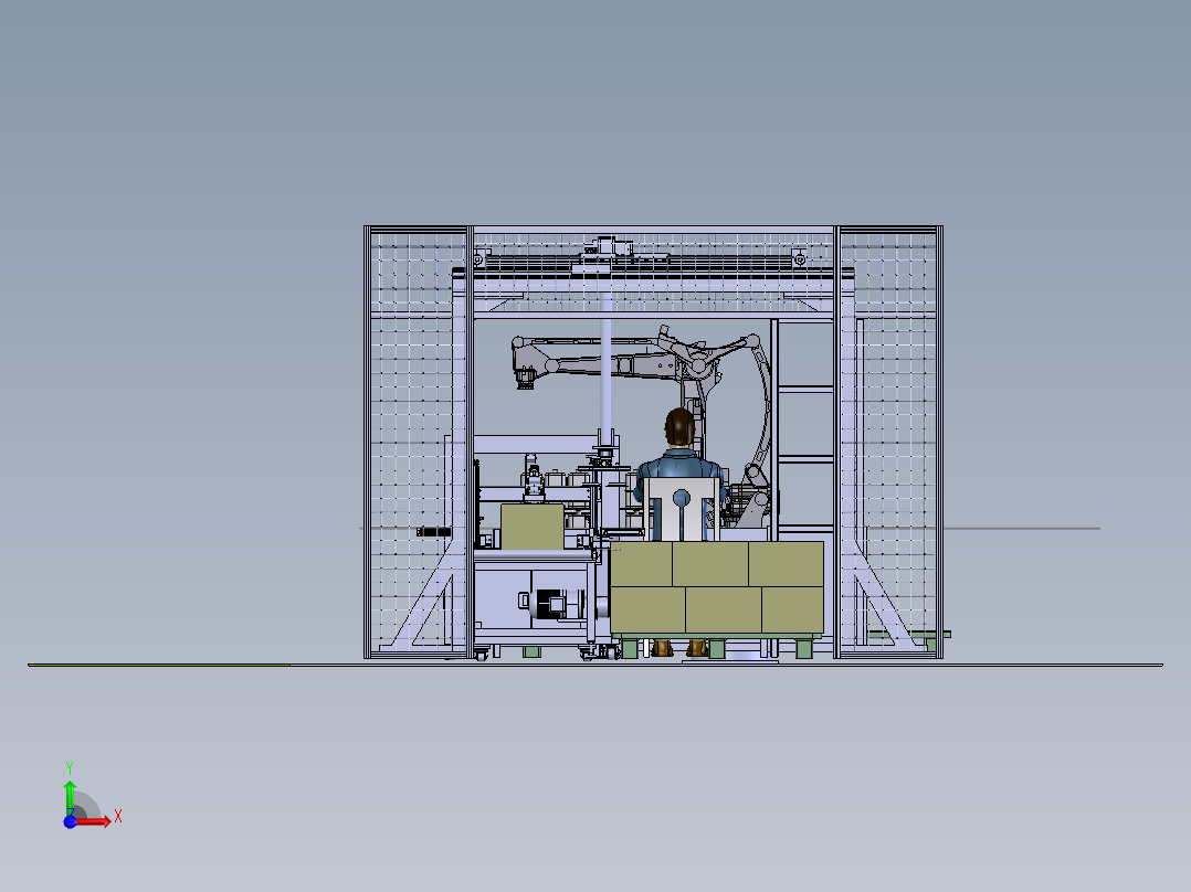 智能燃气表生产线布局前视图