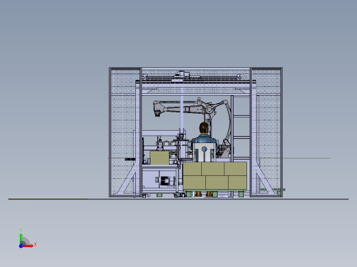 智能燃气表生产线布局前视缩略图