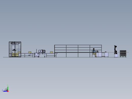 智能燃气表生产线布局右视缩略图