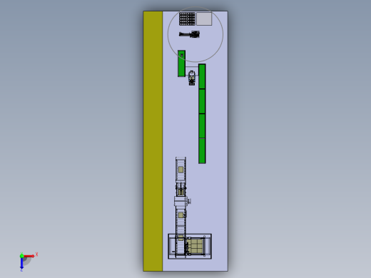 智能燃气表生产线布局俯视缩略图