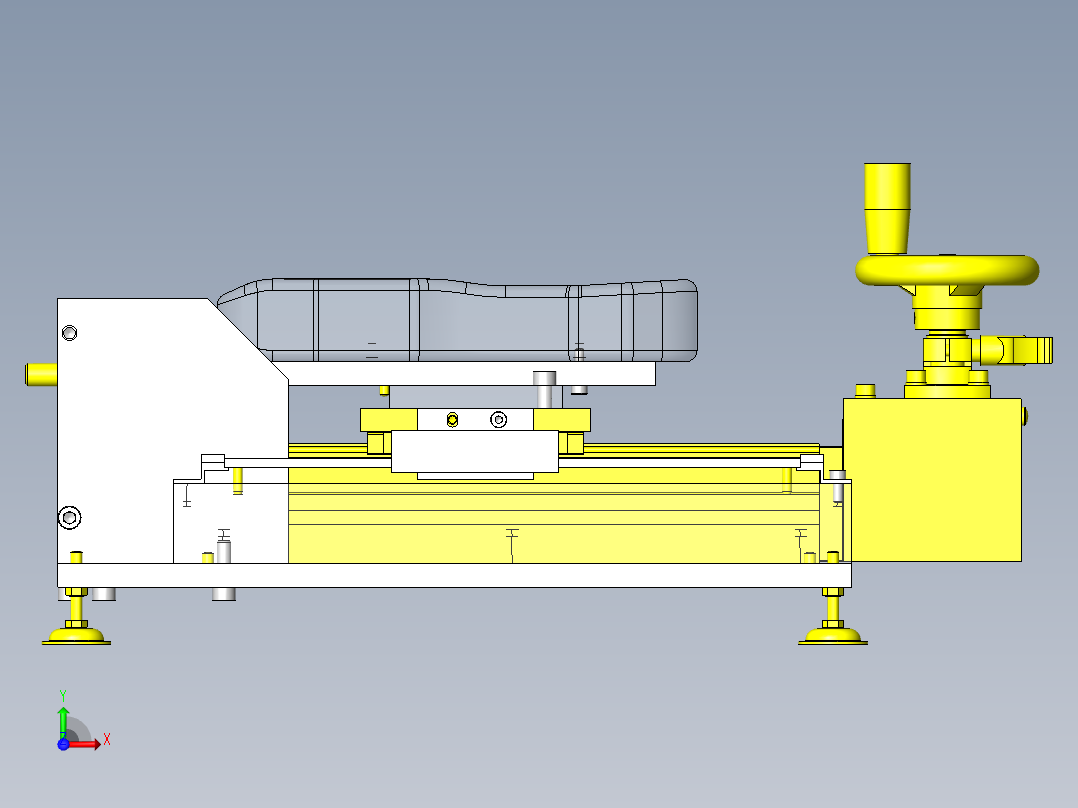破坏试验夹具前视图