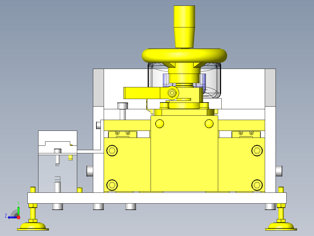 破坏试验夹具右视图