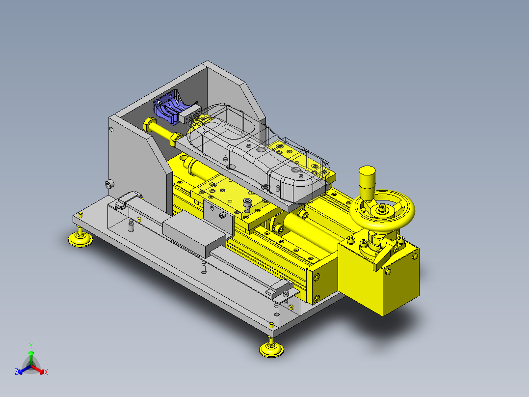 破坏试验夹具正等轴测图