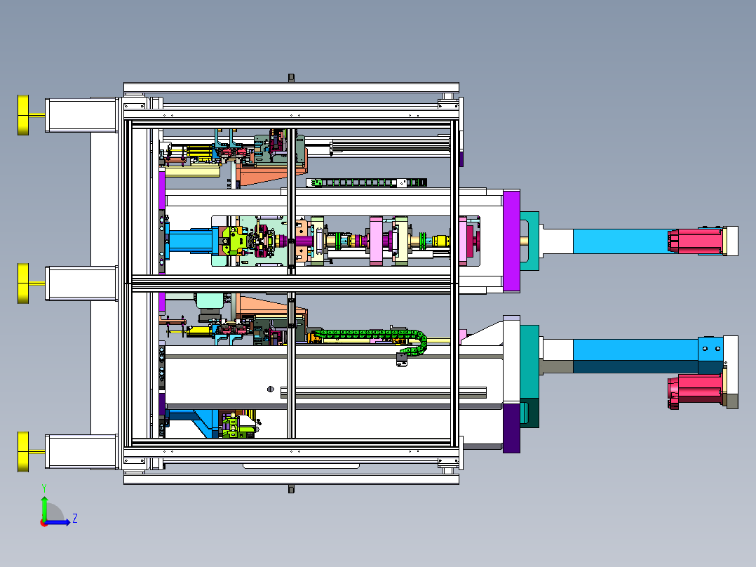 卡簧压机左视图