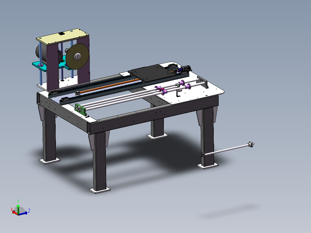 自动化球阀切割机（sw19可编辑+工程图）