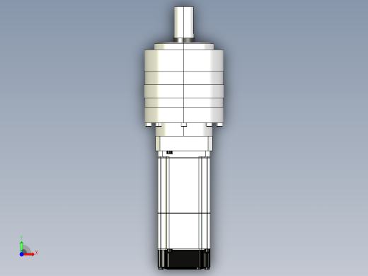 减速器3D模型前视缩略图