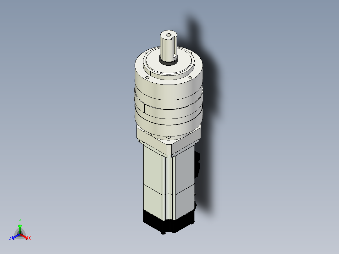 减速器3D模型正等轴测图