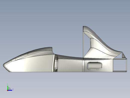 solidworks 赛车车身左视缩略图