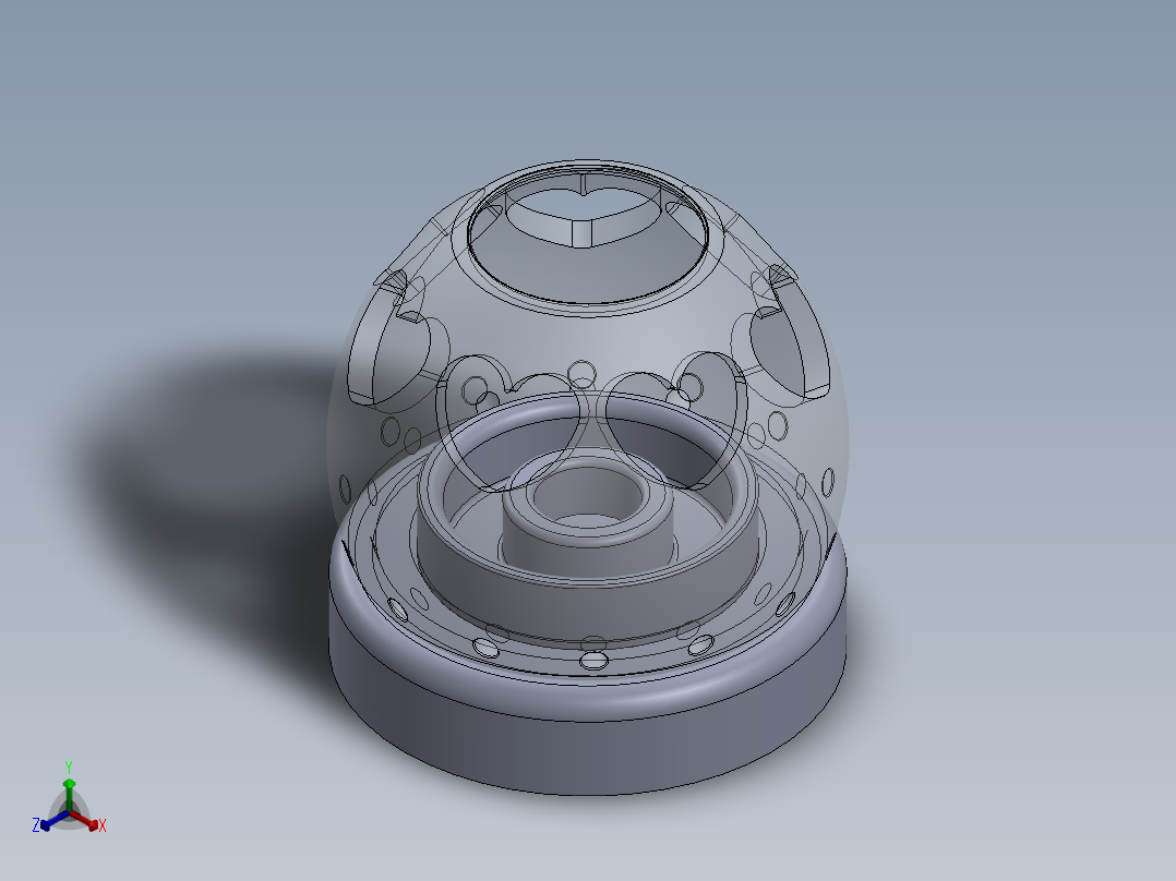 蜡烛灯正等轴测图