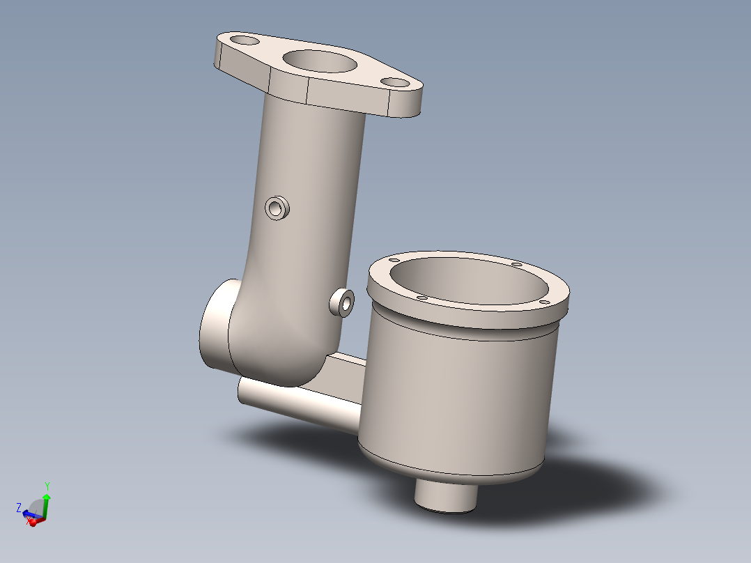 燃气助动车汽化器设计主视图